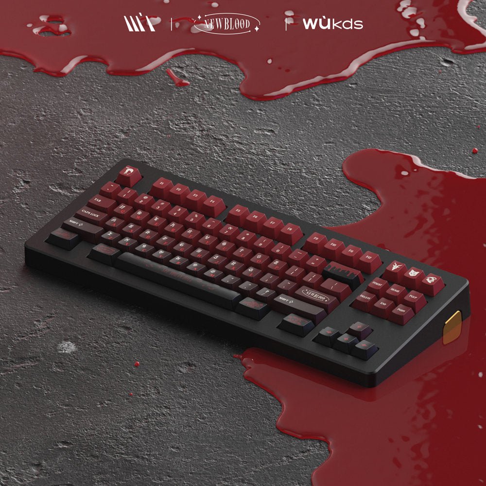 Cool Blood Theme Red Gradient Keycap Set