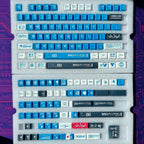 Cool Blue Eva Unit-00 Theme Anime Keycap Set