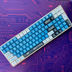 Cool Blue Eva Unit-00 Theme Anime Keycap Set