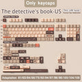 Cool Brown Detective Theme Artisan Keycap Set