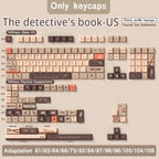 Cool Brown Detective Theme Artisan Keycap Set