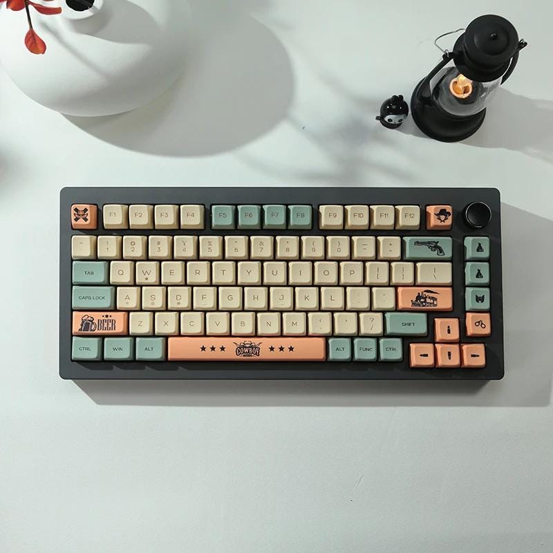 Cool Cowboy Theme Keycap Set