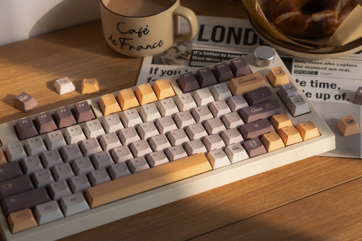 Cool Cozy Coffee Theme Keycap Set