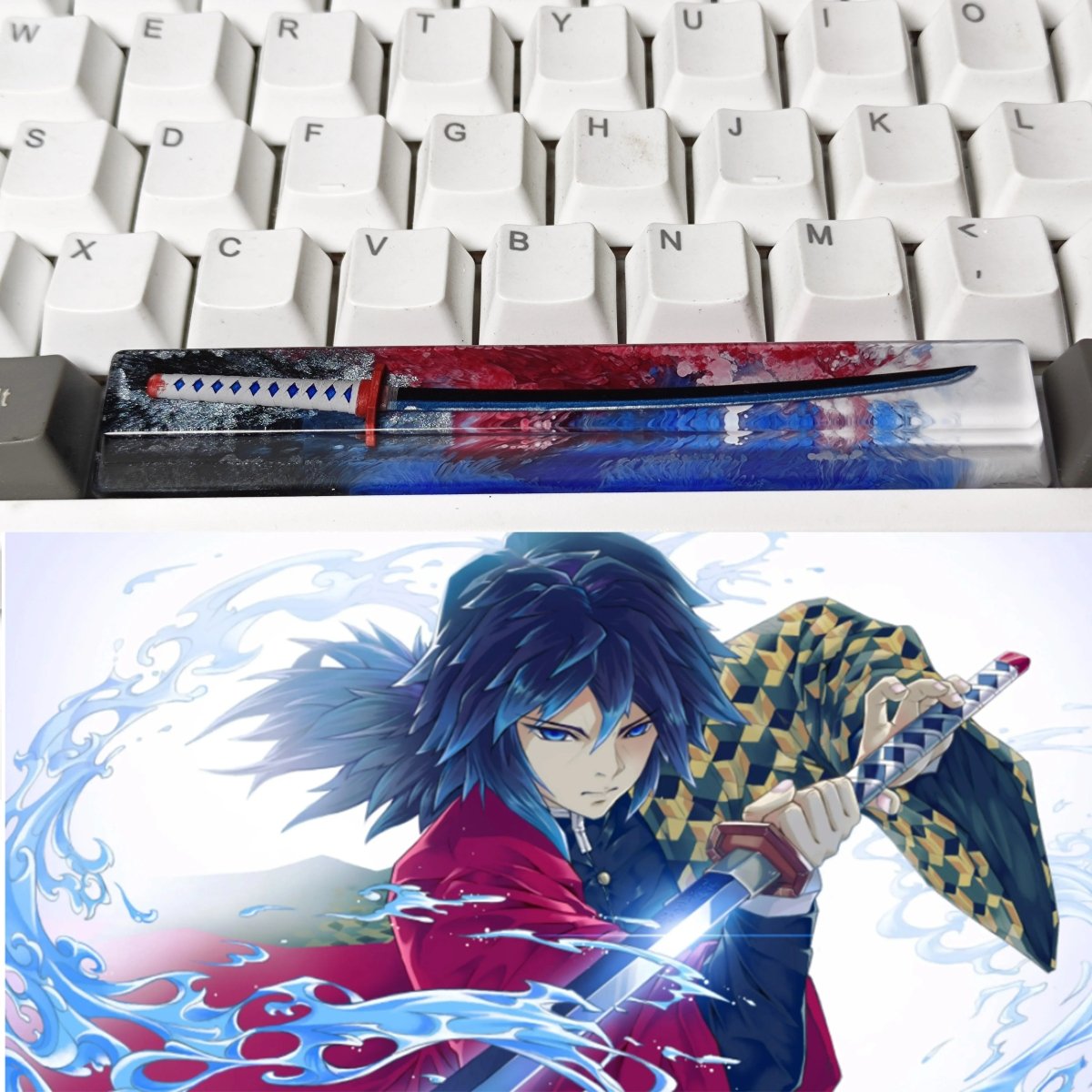 Cool Demon Slayer Resin 6.25u Spacebar Keycap