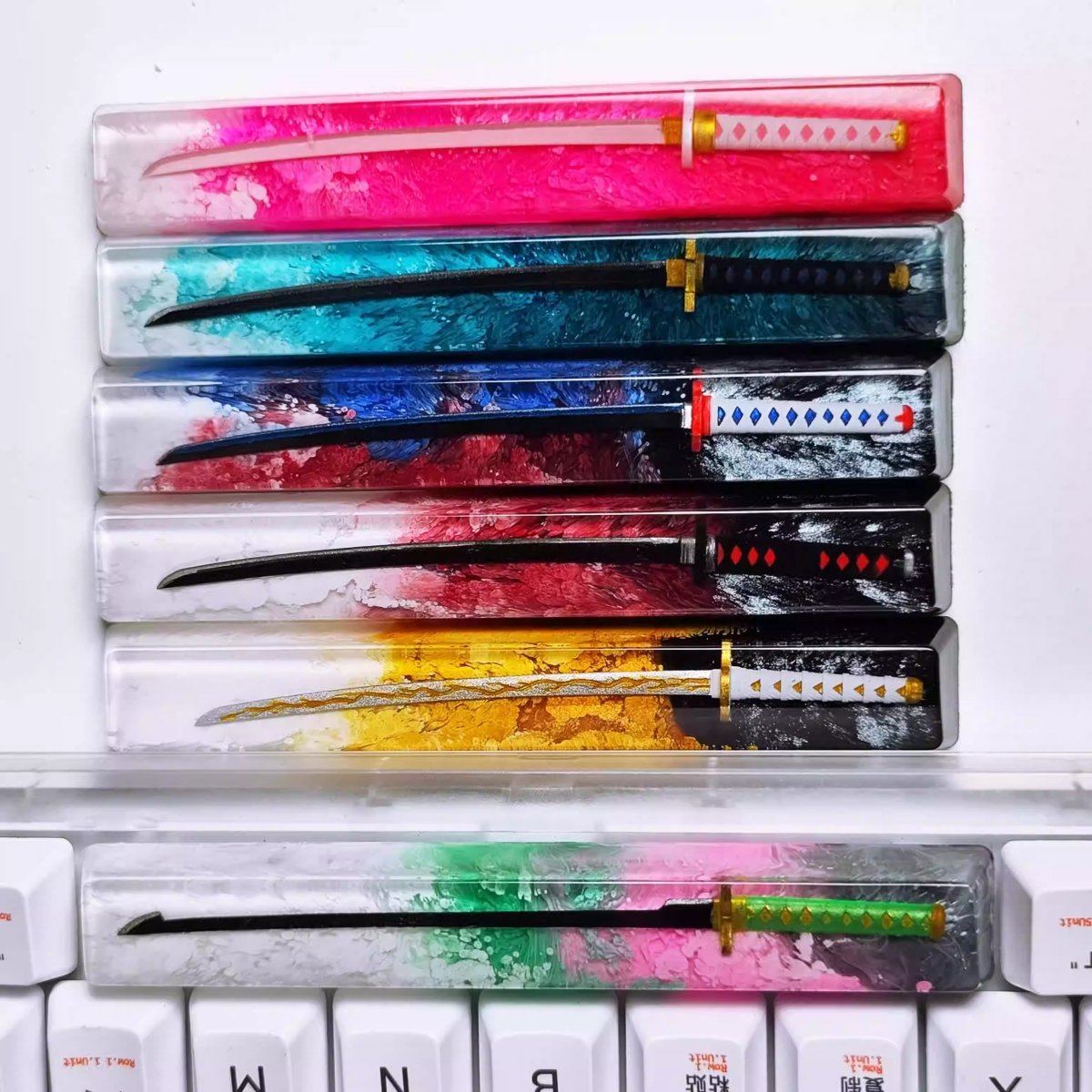 Cool Demon Slayer Resin 6.25u Spacebar Keycap