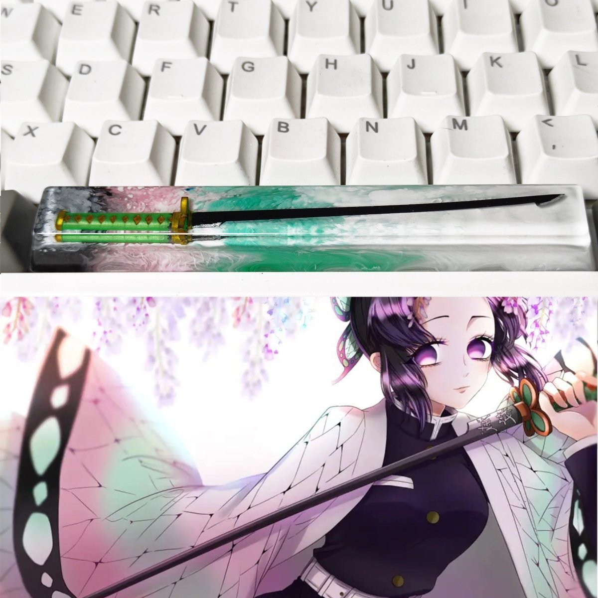 Cool Demon Slayer Resin 6.25u Spacebar Keycap