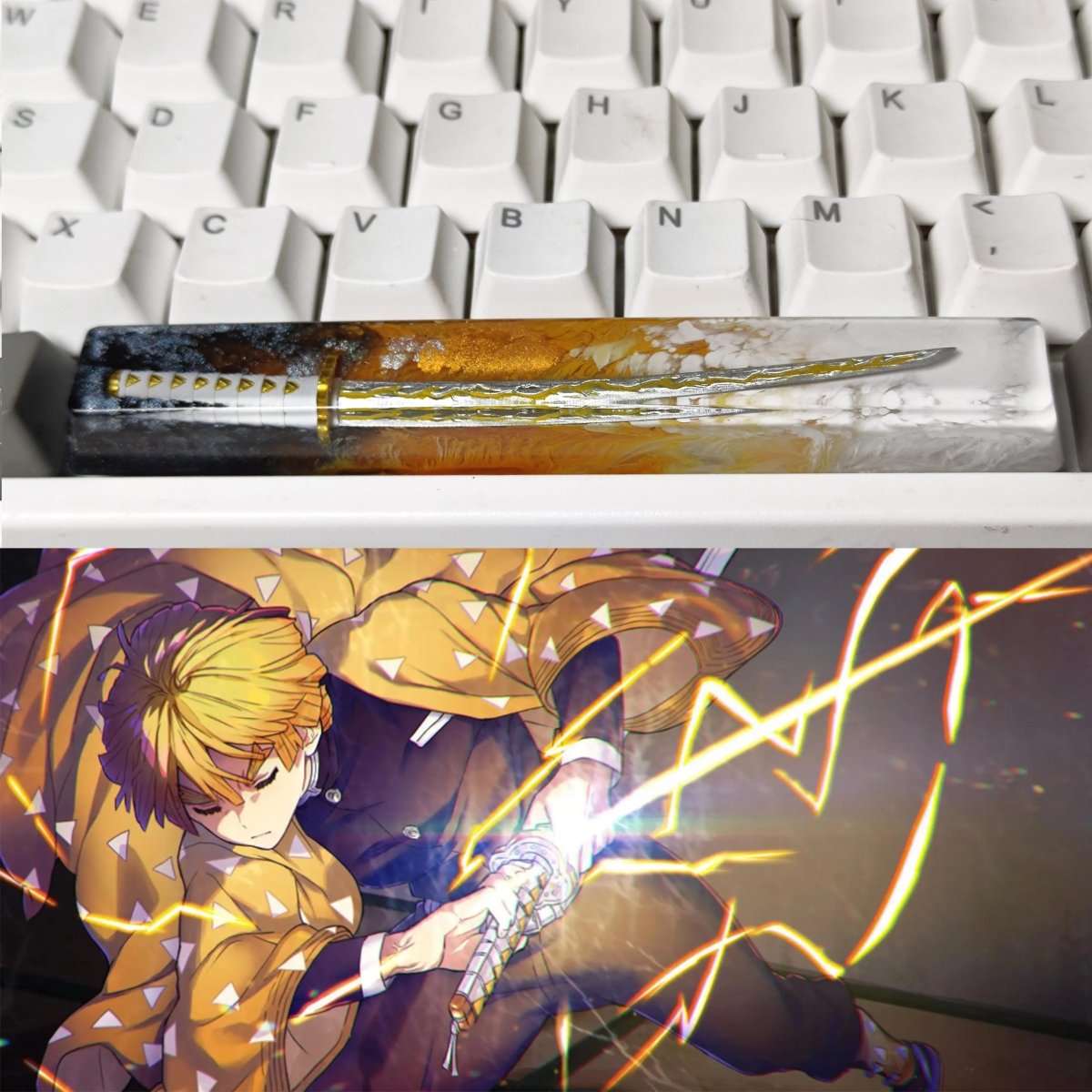 Cool Demon Slayer Resin 6.25u Spacebar Keycap