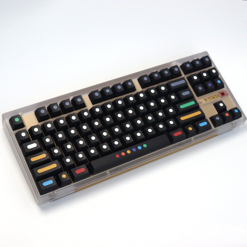 Cool Dots Theme PBT Artisan Keycap Set