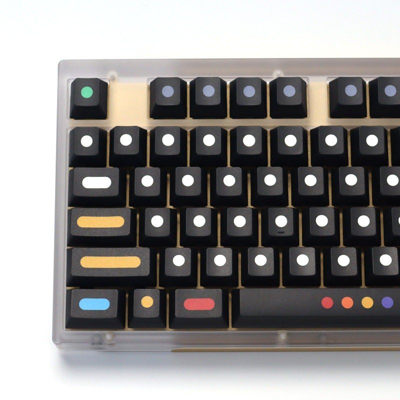 Cool Dots Theme PBT Artisan Keycap Set