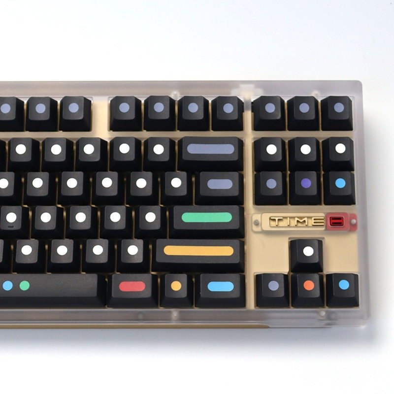 Cool Dots Theme PBT Artisan Keycap Set
