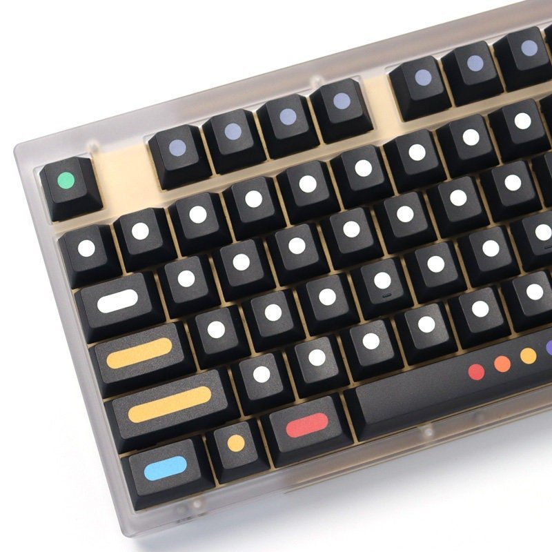Cool Dots Theme PBT Artisan Keycap Set