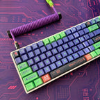 Cool Eva Unit-01 Theme Keycap Set