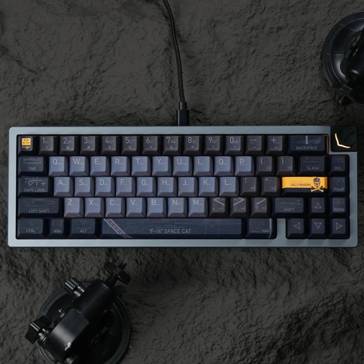 Cool F-14 VF-103 Jolly Rogers Theme Keycap Set