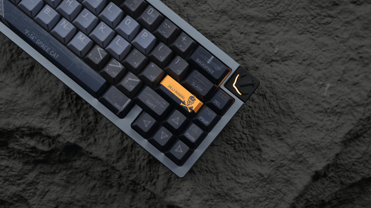 Cool F-14 VF-103 Jolly Rogers Theme Keycap Set