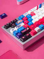Cool Gaming Theme PBT ISO Blue Keycap Set
