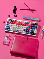 Cool Gaming Theme PBT ISO Blue Keycap Set