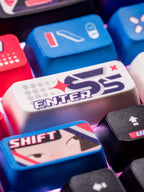 Cool Gaming Theme PBT ISO Blue Keycap Set