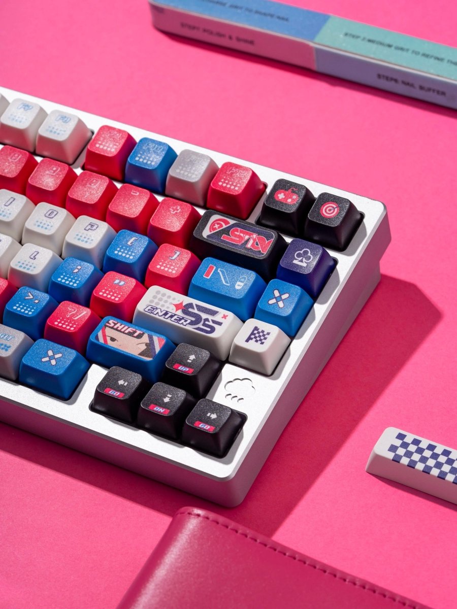 Cool Gaming Theme PBT ISO Blue Keycap Set
