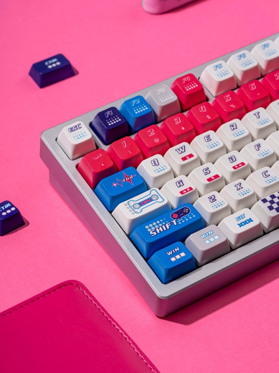 Cool Gaming Theme PBT ISO Blue Keycap Set