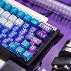 Cool Gaming Theme Purple Backlit Keycap Set