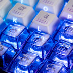 Cool Gaming Theme Purple Backlit Keycap Set