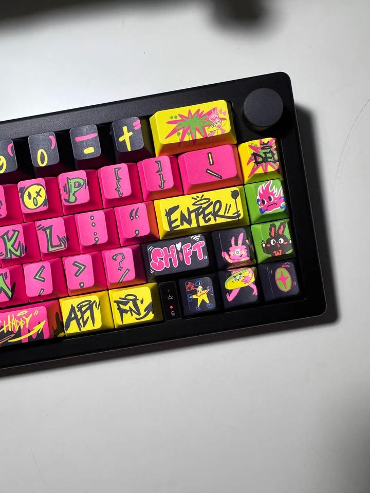 Cool Graffiti Enthusiast Theme Keycap Set