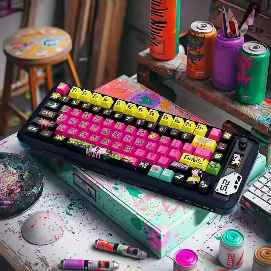 Cool Graffiti Enthusiast Theme Keycap Set