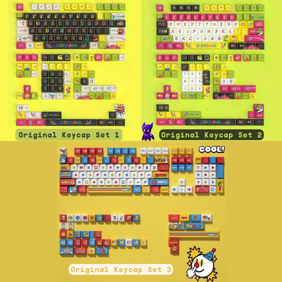 Cool Graffiti Enthusiast Theme Keycap Set