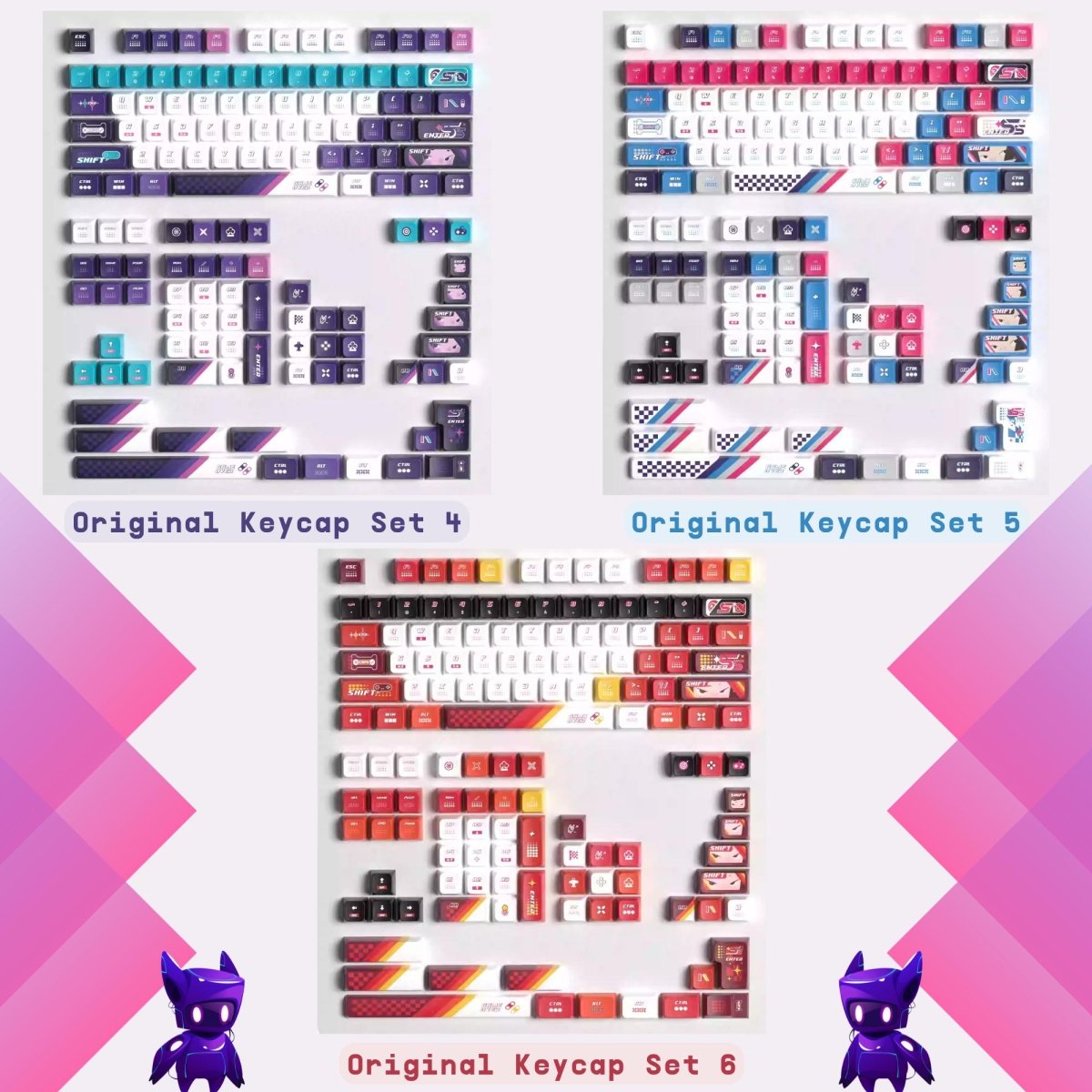 Cool Graffiti Enthusiast Theme Keycap Set