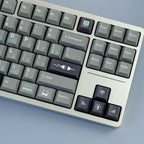 Cool Gray Binary Mist Theme Russian Keycap Set
