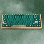 Cool Green Animal Forest Theme Keycap Set