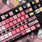 Cool Guardian Theme PBT MOA Pink Keycap Set