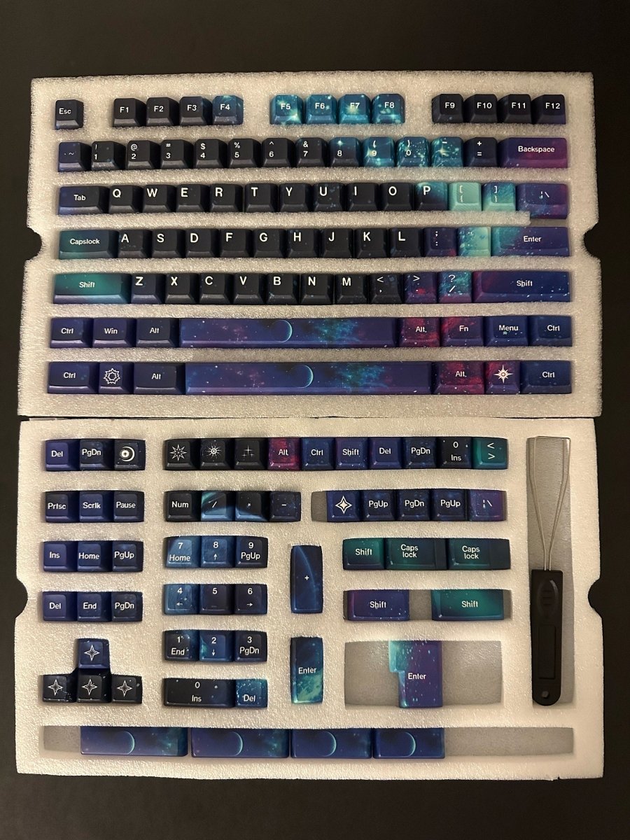 Cool KCA Profile Starry Sky Theme Keycap Set