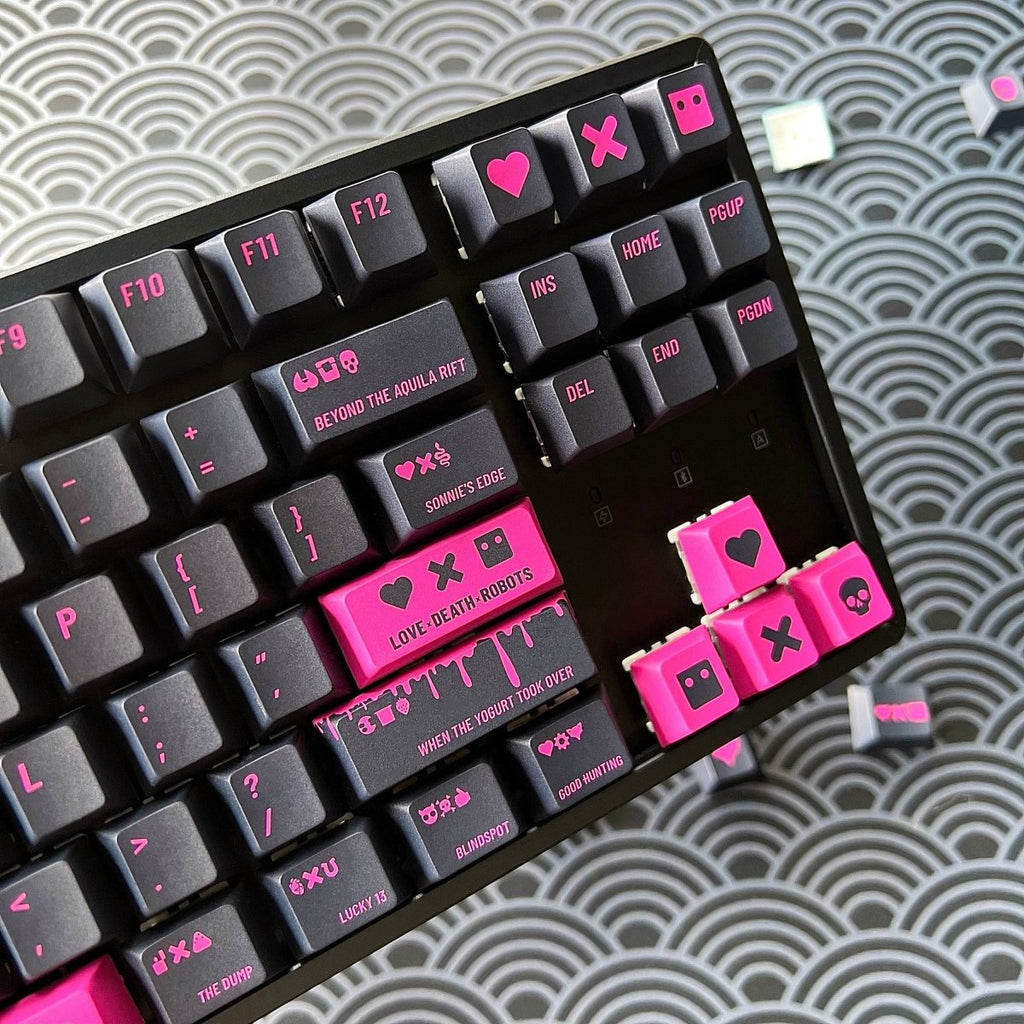 Cool Love Death + Robots Theme Keycap Set