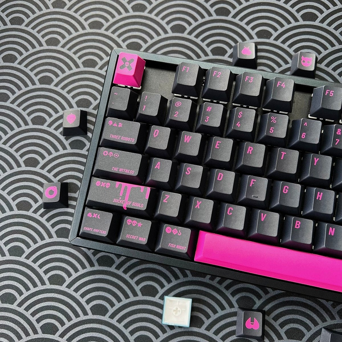 Cool Love Death + Robots Theme Keycap Set