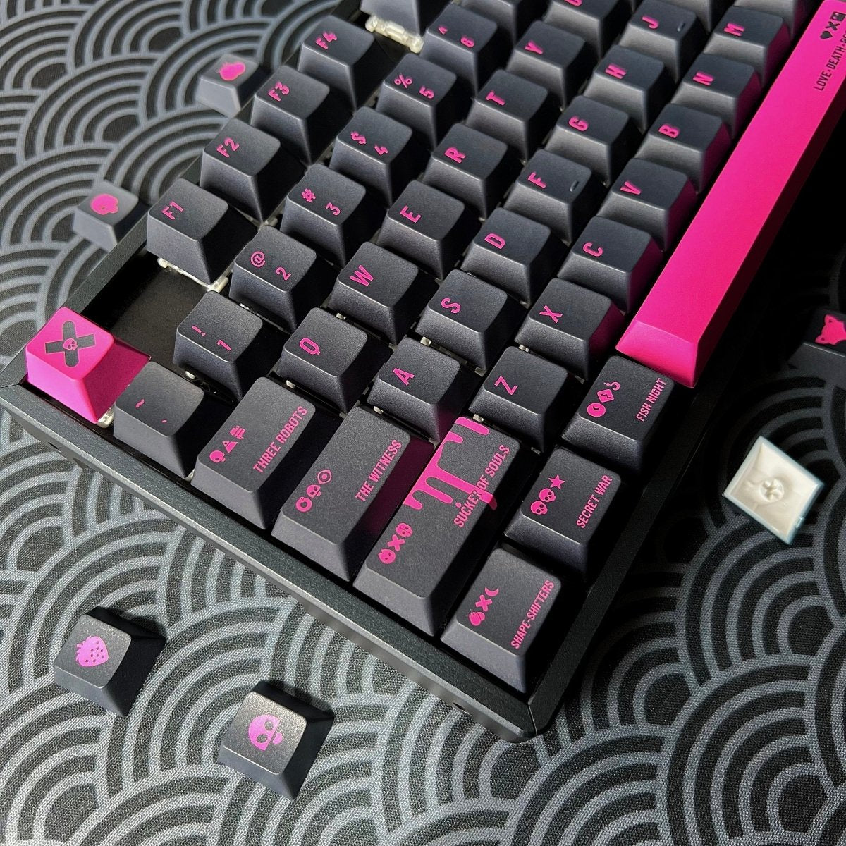 Cool Love Death + Robots Theme Keycap Set
