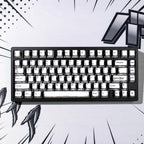 Cool Manga Theme Black & White Graffiti Keycap Set