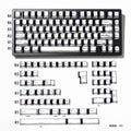 Cool Manga Theme Black & White Graffiti Keycap Set