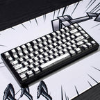 Cool Manga Theme Black & White Graffiti Keycap Set