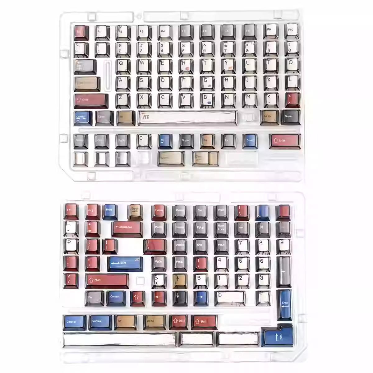 Cool Manga Theme Black & White Graffiti Keycap Set