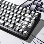 Cool Manga Theme Black & White Graffiti Keycap Set