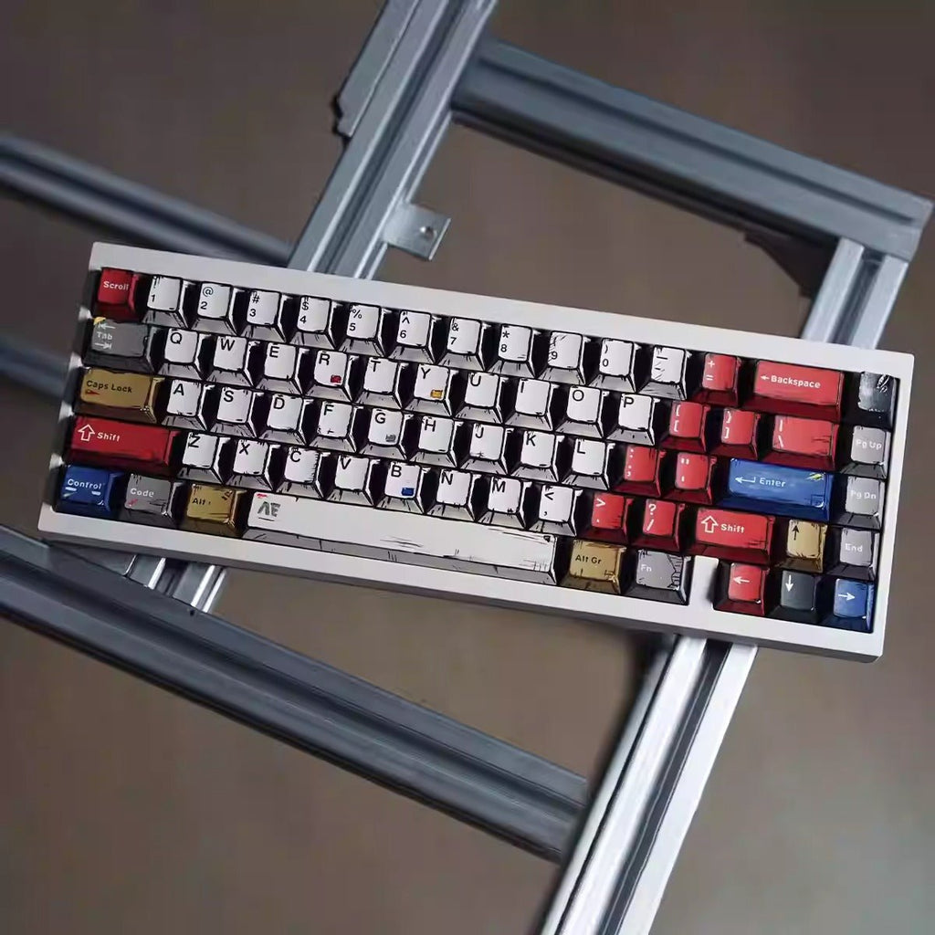 Cool Manga Theme PBT OEM Graffiti Keycap Set