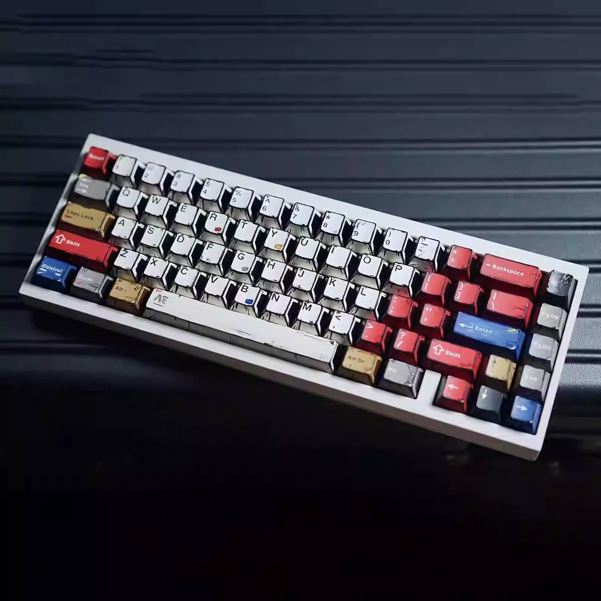 Cool Manga Theme PBT OEM Graffiti Keycap Set