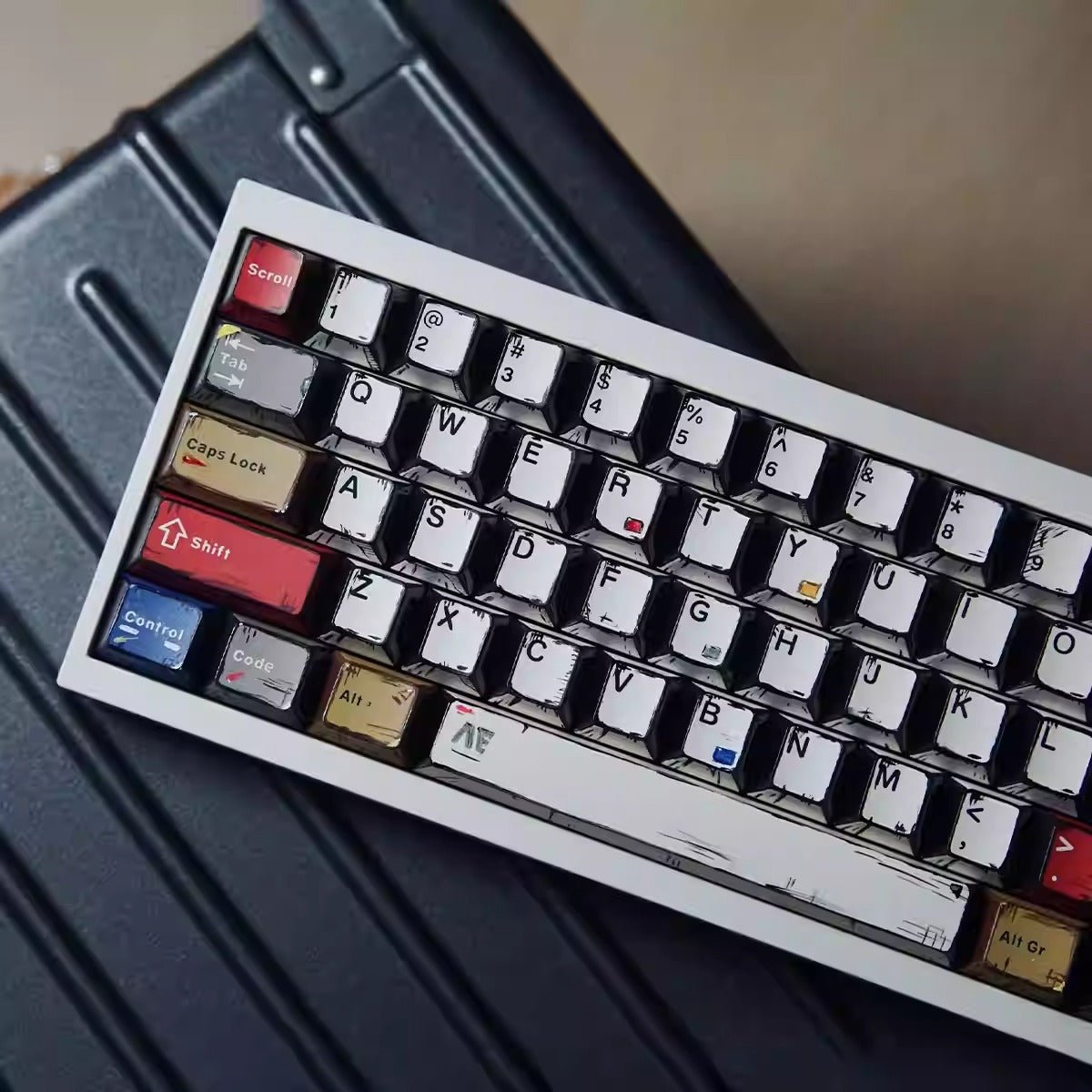 Cool Manga Theme PBT OEM Graffiti Keycap Set