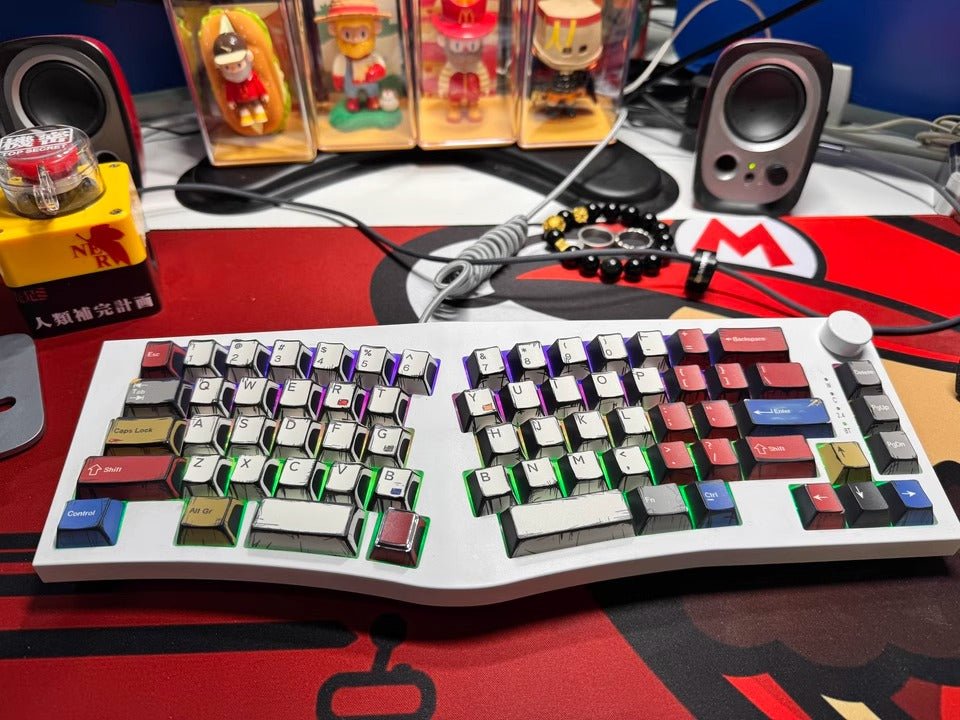 Cool Manga Theme PBT OEM Graffiti Keycap Set