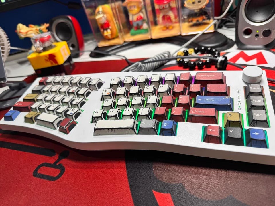 Cool Manga Theme PBT OEM Graffiti Keycap Set