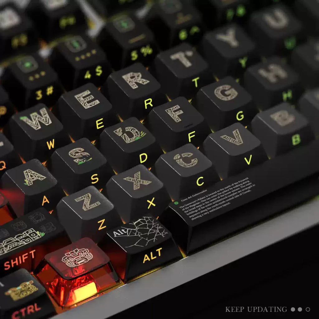 Cool Maya Aztec Theme Backlit Keycap Set