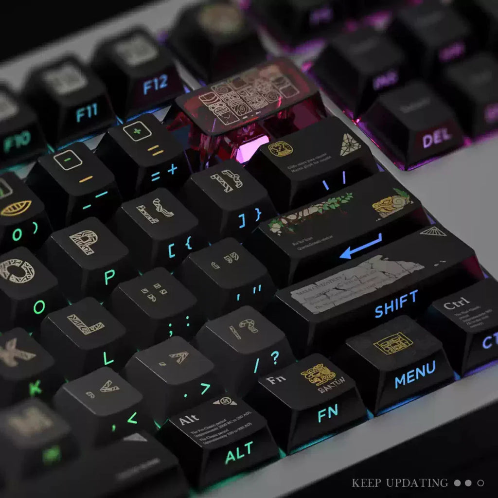 Cool Maya Aztec Theme Backlit Keycap Set