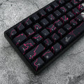 Cool Neon Rift Theme Artisan Graffiti Keycap Set