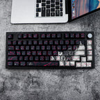 Cool Neon Rift Theme Artisan Graffiti Keycap Set